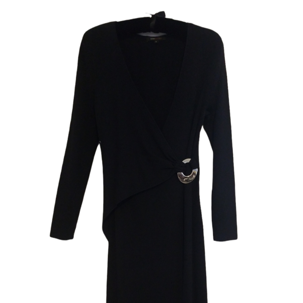 BCBG Max Azria Black Knit L/S Dress
